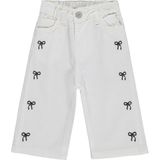 Civil Baby Kız Bebek Fiyonklu 6-18 Ay Pantolon - Ekru - 6 - 9 Ay