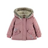Civil Baby Kız Bebek Kapüşonlu Mont 6-18 Ay Pudra