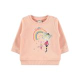 Civil Baby Kız Bebek Sweatshirt 6-18 Ay Pudra