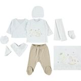 Civil Baby Kız Bebek Zıbın Setleri 0-1 Ay Koyu Bej