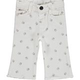 Civil Baby Kız Çocuk Çiçek Empirme Gabardin Pantolon Ekru 6-18 Ay Regular Fit Özellikli - 18 - 24 Ay