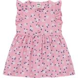 Civil Baby Kol Fırfırlı 6-18 Ay Elbise - Pembe - Soft Pembe - 9 - 12 Ay