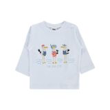 Civil Baby Leylek Baskılı 6-18 Ay Beyaz Sweatshirt