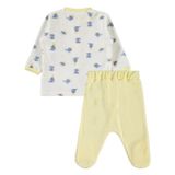 Civil Baby Little Sailors Nakışlı 1-9 Ay Pijama Takımı - Ekru 6-9 Ay