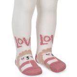 Civil Baby Love 6-18 Ay Ekru Bebek Kız Külotlu Çorap