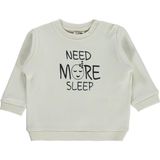 Civil Baby Need More Sleep Baskılı 6-18 Ay Fildişi - Krem Sweatshirt