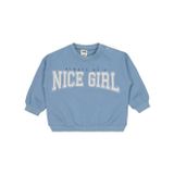 Civil Baby Nice Girl Baskılı 6-18 Ay Mavi Sweatshirt
