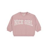 Civil Baby Nice Girl Baskılı 6-18 Ay Sweatshirt - Lila 6-9 Ay