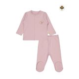 Civil Baby Organik Pamuklu 0-6 Ay Pembe Bebe Pijama Takımı