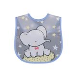 Civil Baby Papyonlu Fil Baskılı Mama Önlüğü - Mavi