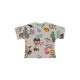 Civil Baby Patch Empirme Erkek Bebek Tişört, 6-9 Ay, Taş Rengi