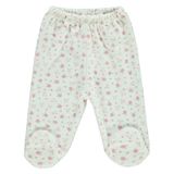Civil Baby Patikli 1-6 Ay Ekru Kız Bebek Pijama Takımı