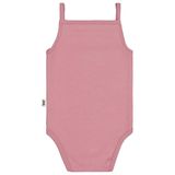 Civil Baby Penye İp Askılı Dantelli Kız Çıtçıtlı Badi - Pembe 2-3 Yaş