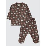 Civil Baby Pijama Takımı, 22958202724W1, Kahverengi, 3-6 Ay