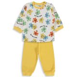 Civil Baby Puzzle Baskılı 6-18 Ay Pijama Takımı - Sarı