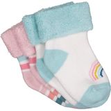 Civil Baby Rainbow Kıvrık Havlu 6-18 Ay 2'li Bebek Kız Çorap Set - Standart