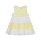 Civil Baby Renkli Roba Dantelli 6-18 Ay Sarı Elbise