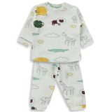 Civil Baby Safari 6-18 Ay Pijama Takımı - Ekru