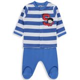 Civil Baby Superman Baskılı 1-9 Ay Pijama Takımı - Mavi