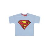 Civil Baby Superman Baskılı Erkek Bebek Tişört, Mavi, 9-12 Ay