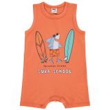 Civil Baby Surf School Baskılı 6-18 Ay Kırmızı Tulum