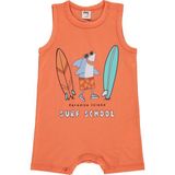 Civil Baby Surf School Baskılkı 6-18 Ay Tulum - Kırmızı - Mercan - 6 - 9 Ay
