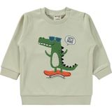 Civil Baby Timsah Baskılı 6-18 Ay Bej - Taş - Beyaz Sweatshirt
