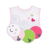 Civil Baby Tırtıl Baskılı Mama Önlüğü - Ekru Standart