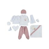 Civil Baby Unisex Bebek 10'lu Zıbın Seti 0-1 Ay Somon