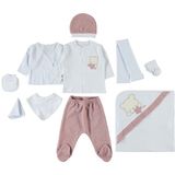 Civil Baby Unisex Bebek Zıbın Seti 0-1 Ay Somon - 0 - 1 Ay