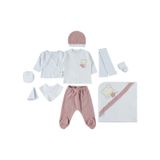 Civil Baby Unisex Bebek Zıbın Seti 0-1 Ay Somon