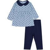 Civil Baby Yakalı Puan Baskılı 6-18 Ay Takım - 0-Lacivert - 9 - 12 Ay