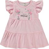 Civil Baby Zürafa Lase Nakış 6-18 Ay Elbise - Pembe - Şeker Pembesi - 9 - 12 Ay
