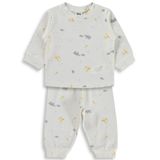 Civil Baby Zürafalı ve Filli 6-18 Ay Pijama Takımı - Ekru