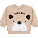 Civil Bear Baskı Nakışlı 2-5 Yaş Bej Erkek Çocuk Sweatshirt