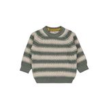 Civil Bebek Elvi Çizgili Kazak 12-18 Ay, 9-12 Ay, 45L57450225W1, Haki, Bebek-Erkekler