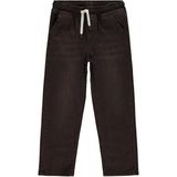 Civil Boys 6-9 Yaş Bağcıklı Basic Pantolon Erkek Çocuk Kahve Renk Düz Desenli Dokuma Kumaş - 9 - 10 Yaş