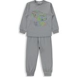 Civil Boys Araba Baskılı 2-5 Yaş Gri Pijama Takımı