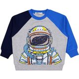 Civil Boys Astronot Baskılı Sweatshirt Erkek Çocuk 2-5 Yaş Grimelanj Oversize Uzun Kollu - 2 - 3 Yaş