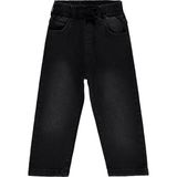 Civil Boys Beli Lastikli Jogger Pantolon Siyah Kot Kumaş 2-5 Yaş Erkek Çocuk İçin Günlük Model - Siyah - Siyah - 2 - 3 Yaş