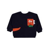 Civil Boys Cebi Surat Nakışlı 2-5 Yaş Lacivert Sweatshirt