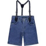 Civil Boys Civil Askılı Kot Kapri Erkek Çocuk 2-5 Yaş Düz Desenli Standart Fit Açık Mavi - 2 - 3 Yaş