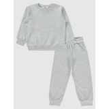 Civil Boys Civil Unisex Çocuk Eşofman Takımı 2-5 Yaş Karmelanj Karmelanj Gri