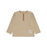 Civil Boys Çizgili Sahte Patlı 6-9 Yaş Sweatshirt - Kahverengi6-7 Yaş