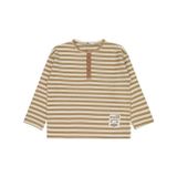 Civil Boys Çizgili Sahte Patlı 6-9 Yaş Sweatshirt - Kahverengi8-9 Yaş
