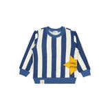 Civil Boys Çizgili Yıldız Baskılı 2-5 Yaş Sweatshirt - Mavi 2-3 Yaş