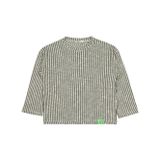 Civil Boys Dikey Çizgili 6-9 Yaş Sweatshirt - Yeşil 6-7 Yaş