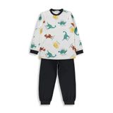 Civil Boys Dinozor Baskılı 6-9 Yaş Pijama Takımı - Gri