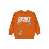 Civil Boys Erkek Çocuk Great Baskılı 2-5 Yaş Sweatshirt - Turuncu