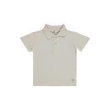 Civil Boys Erkek Çocuk Palmiye Nakışlı Polo Yaka 2-5 Yaş Tişört - Bej 4-5 Yaş